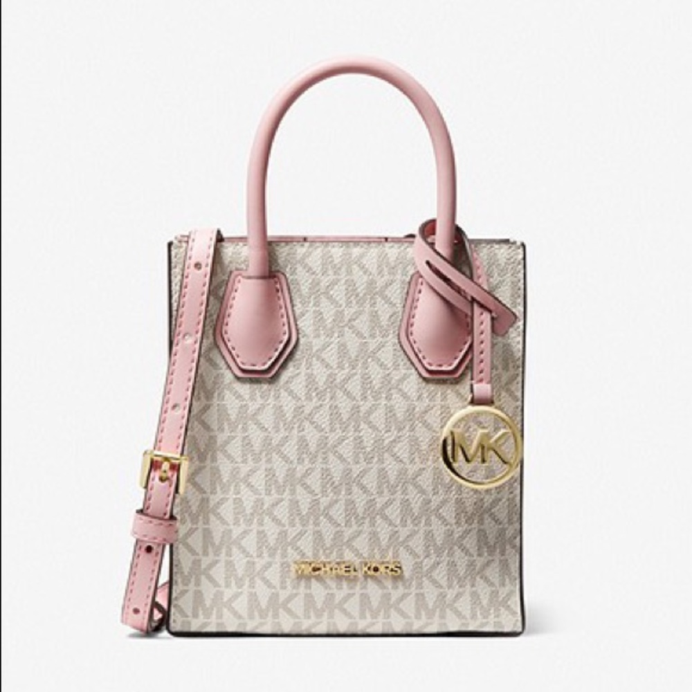 Michael Kors Extra-Small Logo and Leather Crossbody Bag 🌸